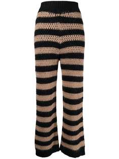RED Valentino трикотажные брюки в полоску