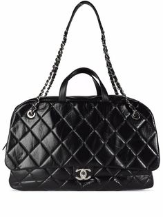 Chanel Pre-Owned стеганая сумка с логотипом CC