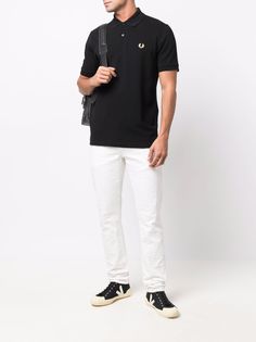 FRED PERRY рубашка поло с вышитым логотипом