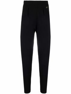 TWINSET зауженные брюки с логотипом