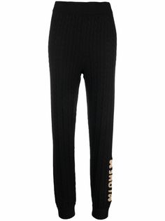 Love Moschino узкие брюки фактурной вязки