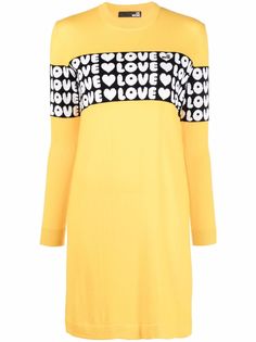 Love Moschino трикотажное платье с логотипом