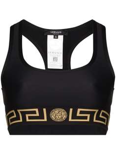 Versace спортивный бюстгальтер с логотипом