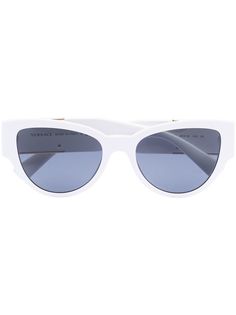 Versace Eyewear солнцезащитные очки в оправе кошачий глаз с декором Medusa