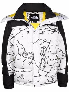 The North Face пуховик с графичным принтом