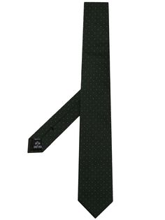 Emporio Armani шелковый галстук с узором