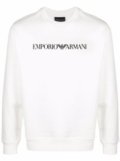 Emporio Armani толстовка с круглым вырезом и логотипом