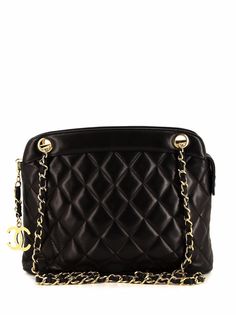 Chanel Pre-Owned стеганая сумка на плечо 1991-го года
