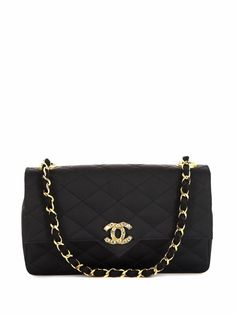 Chanel Pre-Owned стеганая сумка на плечо 1988-го года с логотипом CC