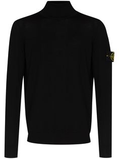 Stone Island водолазка с нашивкой-логотипом