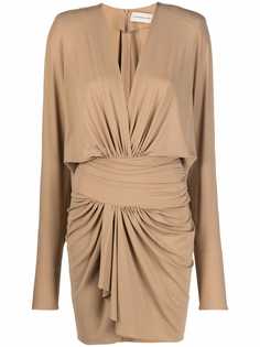 Alexandre Vauthier драпированное платье мини