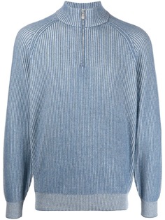 Brunello Cucinelli кашемировый джемпер в рубчик