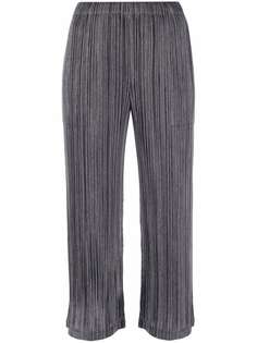 Pleats Please Issey Miyake укороченные брюки с плиссировкой