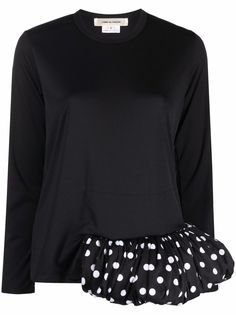 Comme Des Garçons топ с пышным подолом