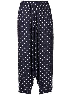 Comme Des Garçons Comme Des Garçons укороченные брюки в горох