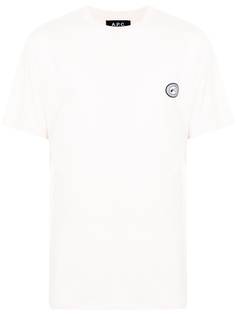 A.P.C. футболка Greg с нашивкой-логотипом