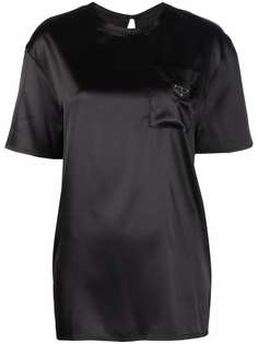 Philipp Plein атласная футболка Iconic Plein