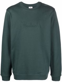 Woolrich толстовка с тисненым логотипом