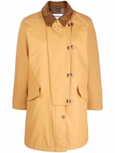 Barbour однобортное пальто миди