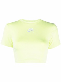 Nike укороченная футболка с логотипом Swoosh