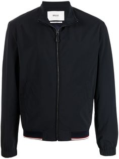 Bally бомбер с отделкой в полоску