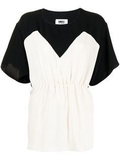MM6 Maison Margiela топ со сборками
