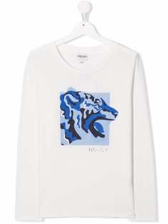 Kenzo Kids футболка с принтом