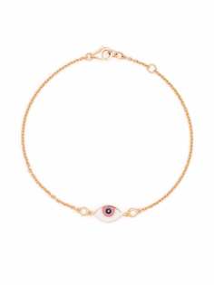 Monan браслет Evil Eye из желтого золота с бриллиантами и эмалью