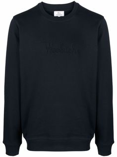 Woolrich толстовка с тисненым логотипом