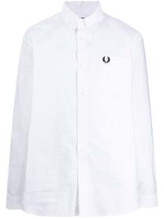 FRED PERRY рубашка с вышитым логотипом