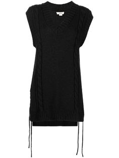 Jason Wu топ фактурной вязки со шнуровкой