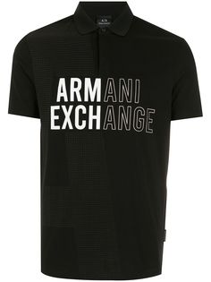 Armani Exchange рубашка поло с логотипом
