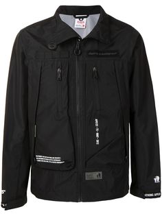 AAPE BY *A BATHING APE® легкая куртка с карманами на молнии