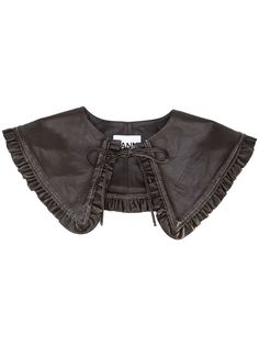 GANNI воротник с оборками и завязками