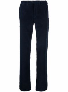 Canali вельветовые брюки кроя слим