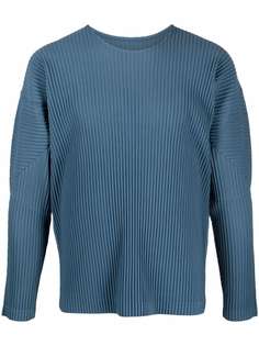 Homme Plissé Issey Miyake плиссированный топ с длинными рукавами