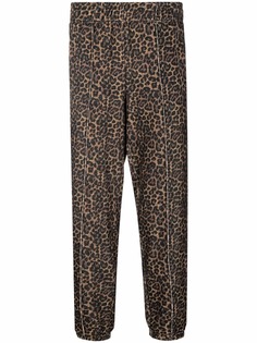 Laneus зауженные брюки с леопардовым принтом
