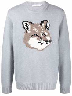 Maison Kitsuné шерстяной джемпер с логотипом