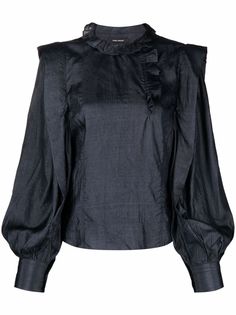Isabel Marant шелковая блузка асимметричного кроя