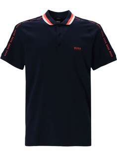 BOSS рубашка поло с вышитым логотипом