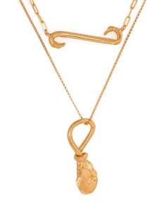 Alighieri позолоченное колье The Burning Stream in the Sky