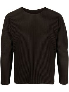 Homme Plissé Issey Miyake плиссированный топ со вставками