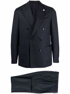 Lardini костюм с двубортным пиджаком