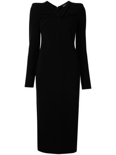 Emporio Armani платье с перекрученной деталью