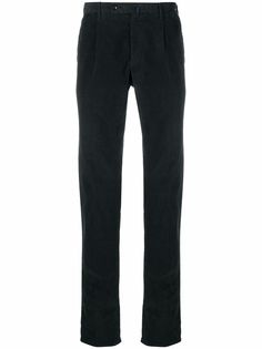 Incotex вельветовые брюки со складками