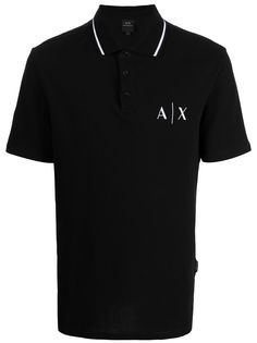 Armani Exchange рубашка поло с логотипом