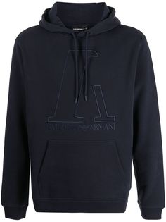 Emporio Armani худи с вышитым логотипом
