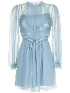 Alberta Ferretti платье с кружевом