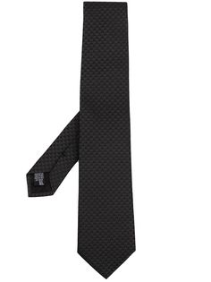 Emporio Armani шелковый галстук с заостренным концом