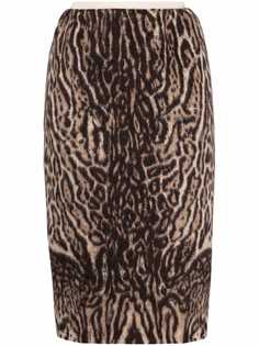 Nº21 юбка-карандаш с леопардовым принтом